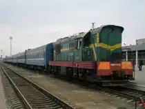 Diese Lok stellte einen D-Zug nach Hrodna bereit, der t�glich um 18:28 Uhr abf�hrt. Gomel, 01.04.2010/16:52 Uhr. 