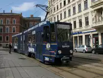 VGG. Nr.309  Landskron Bier  f�hrt am 01.04.'10, als Linie 3 rtg. K�nigshufen, �ber den Postplatz