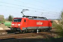 189 004-5 auf Leerfahrt zwischen Heidenau-Gro�sedlitz und Heidenau-S�d, 22.04.2010