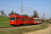 5090 008 + 016 fahren als R 6835 von St.P�lten nach Mariazell. Hofstetten 17.04.2010
