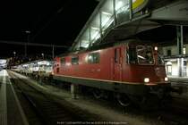 Nach Ankunft des Knie-Leer-Zuges in Chur musste erstmal gewartet werden.
25.04.10