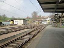 eingestellte Strecken: Sumiswald-Gr�nen war einst ein kleiner Bahnknotenpunkt mit den Strecken nach Ramsei (im Betrieb), Huttwil (f�r Personenverkehr eingestellt) und nach Wasen (Teilst�ck in Betrieb). Aber seit dem Dezember 2009 wurde auch noch der letzte Streckenabschnitt nach Affoltern-Weier eingestellt. D.h.: neues Futter f�r historische Eisenbahnvereine.