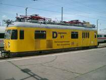 Oberleitungsmesswagen 702 163-7 der DB Netz Instandhaltung am 25.05.2005 im Leipziger Hauptbahnhof. Zu dieser Zeit ein h�ufiges Bild, denn im gesamten Knoten Leipzig/Halle fanden zahlreiche Oberleitungsmessfahrten statt.