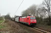 152 017-0 mit einem gemischten Gz gen Lehrte (Ahlten 08.04.10)