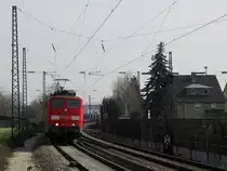 RAILION DB Logistics 151 149-2 mit einem G�terzug Richtung Koblenz, in Erbach (Rheingau); 24.03.2010