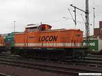 Locon 103 bei ihrer Sonntagsruhe im Stuttgarter Hafen-Umschlagbahnhof. (01.05.2010)
