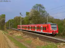 425 079/579 hier als RB33 (11076) zwischen H�ckelhoven-Baal und Erkelenz am Km 42.3. 27.04.2010