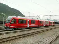 Namenstaufe von vier  Allegra  Triebz�gen(3501-3504)in der HW Landquart am 01.05.10.Im Bild Triebzug Nr.3505 der aber noch keinen Namen bekam.
Er wird am 8./9.Mai beim  Berninafest  in Tirano getauft