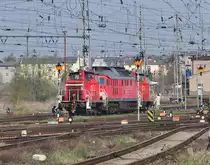 Lokzug �hnliche Gestellung im Bf Stralsund bestehend aus 362 900 + 233 478 + 362 853 Richtung Rostock am 26.04.2010