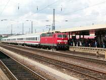 181 210 mit EC Paris Frankfurt am 30.7.05 in Saarbr�cken.
