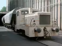 Nahaufnahme der wiederfahrenden V 22 der Heyl-M�hle in Bad Langensalza Ost.Es werden franz�sische und belgische Getreidewagen mit Durum Weizen entladen.Aufgenommen am 6.5.2010