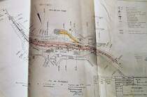 Bahnhofsplan Usingen, 1. H�lfte der 1980iger Jahre.
