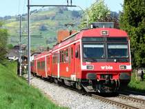 Blutwurst (RBDe 566) im G�rbetal bei Seftigen am 28.04.2010