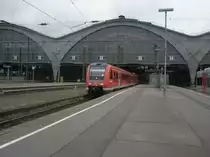 Hier 612 463 und 612 630 als RE16 nach Hof Hbf., bei der Ausfahrt am 14.5.2010 aus leipzig Hbf.