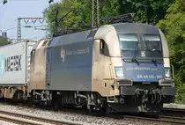 Der ES 64 U2 - 027 der Wiener Lokalbahnen durchf�hrt Duisburg Neudorf am 20.05.2010