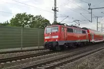 111 090-7, erreicht Lehrte am 25.05.2010.