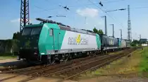 Die 185 533-7 und drei weitere 185er der Rail4Chem standen am 22.5.10 in Gro�korbetha.