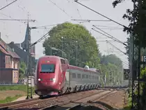 Thalys Zug4345 als THA aus K�ln nach Paris-Nord am Km 29.0 bei Geilenkirchen, 22.5.10