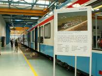 Tag der offenen T�r bei Stadler Rail in Bussnang.Blick in die Montagehalle.Flirt Triebzug f�r Apulien/Italien(FdG)
05.06.10