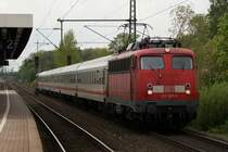 113 267-9 + 113 309-9 mit dem ICE Ersatzzug in Erkrath am 02.05.2010