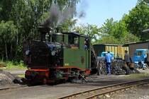 Im Bw M�geln werden die Vorr�te der I K aufgefrischt. (4.6.2010)