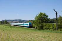 223 068 mit ALX 353 und ALEX-Wagengarnitur am 04.06.2010 bei Hiltersdorf