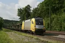 182 510 mit einem Autozug am 04.06.2010 in A�ling.