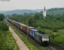 189 099-5 mit einem ERS KLV gen S�den bei Denzlingen 2.6.10