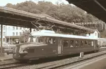 Der Rote Pfeil (RAe 2/4 1001) in Vevey. 
12. Juni 2010