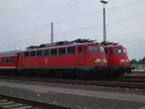 Der 12.06.2010 war ein Traumtag. Von den  7 110er die es noch in NRW gibt waren 5 von ihnen in Aachen Rothe Erde abgestellt. Hier zusehen sind 110 497-5 und 110 417-3. Au�erdem waren noch 110 415-7 , 110 457-9 und 110 494-2 in Aachen Rothe Erde abgestellt.