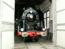 Verein Mikado 1244,ex.SNCF Dampflok 141.R.1244  Mikado (Montreal/Kanada 1946)im Bahnpark Brugg/AG,z.Zt.befindet sie sich immer noch in Revision.
Brugg 20.06.10