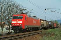 152 051-9 am 08.04.2000 bei L�tzelsachsen / Bergstr.     www.eiserbahn.de