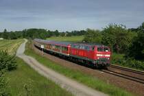 Nun gibt es auch die BR-218 im Vogtland zu sehen.218-300 mit einem RE nach Hof bei Sch�nberg/Vogtl. am 17.6.2010)

