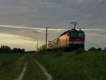 Hier ist die RoLa 1144 250 am 21.06.2010 in K�fering.