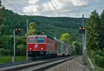 1144 040 war am Abend des 23.06.2010 Richtung St. P�lten unterwegs. Hier zu sehen zwischen Unter Tullnerbach und Tullnerbach-Pressbaum.