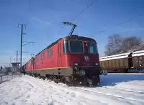 Doppelpack am 64316 Buchs SG - St.Margrethen hier in Heerbrugg am Zufuhr abh�ngen. An einem sch�nen Winterlichen Tag im Rheintal l�ssts sich sehr sch�n fahren.