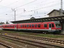 928 654-3 / 628 654-6 auf Bahnhof Angerm�nde am 9-7-2007. Bild und scan: Date Jan de Vries.