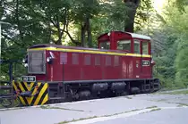 LÁÉV-Diesellok D02-510 am 06.September 2006 im Bf. Lillafüred.