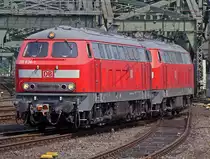218 838-1 kommt wieder aus Deutzerfeld zur�ck auf dem Weg rtg Bbf. , K�ln Hbf am 27.06.2010