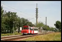 Die E-Lok 4351 mit dem 4359 an der Bensheimerstra�e. 27. Juni 2010
