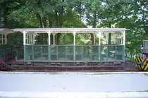 LÁÉV-Personenwagen 351 am 06.September 2006 im Bf. Lillafüred.