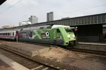 101 040-4 f�hrt am 28.6.´10 mit ihrem IC in den Dortmunder Hauptbahnhof ein.