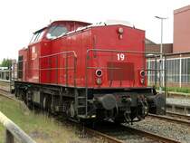 Am 21.05.10 stand am Bahnhof Kulmbach die Lok 19 (203 121-9) der BBL Logistik abgestellt.