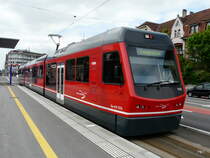 asm - Be 4/8 112 bei der asm Haltestelle vor dem Bahnhof Solothurn am 21.05.2010