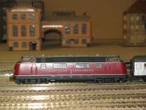 Diesellokomotive V 200 026 der  DB  auf der H0-Anlage in Hohenfichte 06.06.2010