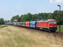 233 219-5 mit einem Bunker in Ri Horka am 02.07.2010 in Mcka