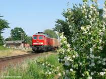233 525-5 mit einem Gz in Ri Hoyerswerda am 02.07.2010 am Posten 45 in Klitten