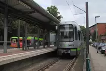 TW 2045, an der Endhaltestelle  Haltenhoffstra�e , am 04.07.10