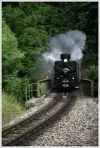MH 6 Mariazellerbahn f�hrt mit dem Panoramic 760  von Ober Grafendorf nach Mariazell.
Schwarzenbach 4.7.2010