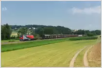 218 256 mit ihrem VG 71385 am 12.7.2010 im Oisnitzgraben ein paar Meter vor der Haltestelle Oisnitz-St. Josef aufgenommen.